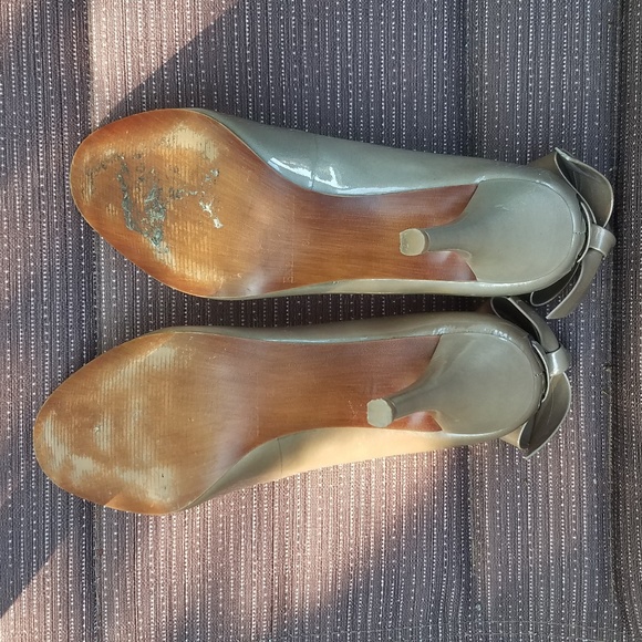 Enzo Angiolini peep toe bow tie Pumps - Picture 5 of 7